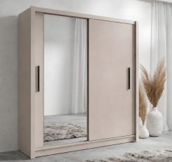 Garderobni ormar s kliznim vratima Baku 10 - 150 cm - kašmir bež