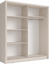 Meblosiek - Garderobni ormar s kliznim vratima Baku 10 - 150 cm - kašmir bež