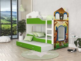 Krevet na kat Dominik Domek N 1608 - 80x160 cm (5 boja)