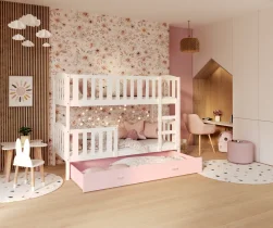 AJK Meble - Krevet na kat Kubus MDF - 90x200 cm
