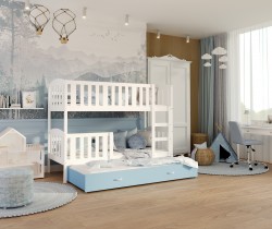 AJK Meble - Krevet na kat Kubus 3 MDF s dodatnim ležajem - 90x200 cm