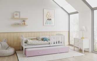 AJK Meble - Krevet s dodatnim ležajemm Kubus P2 MDF - 90x200 cm