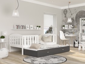 AJK Meble - Krevet s dodatnim ležajemm Kubus P2 MDF - 90x200 cm