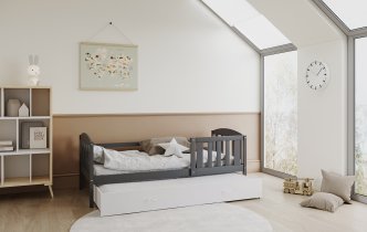 AJK Meble - Krevet s dodatnim ležajemm Kubus P2 MDF - 90x200 cm