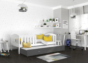 AJK Meble - Krevet s dodatnim ležajemm Kubus P2 MDF - 90x200 cm