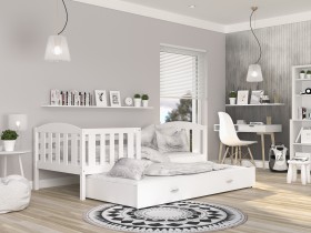 AJK Meble - Krevet s dodatnim ležajemm Kubus P2 MDF - 90x200 cm