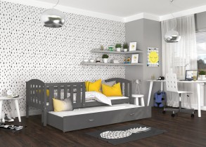 AJK Meble - Krevet s dodatnim ležajemm Kubus P2 MDF - 90x200 cm