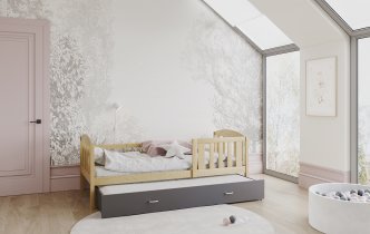 AJK Meble - Krevet s dodatnim ležajem Kubus P2 - 90x200 cm
