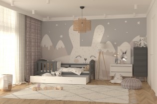 AJK Meble - Krevet Kubus P kolor - 80x160 cm