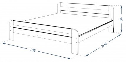 AJK Meble - Krevet Dallas - 160x200 cm 