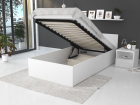 AJK Meble - Krevet sa spremnikom Panama plus - 90x200 cm - bijela