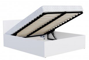 AJK Meble - Krevet sa spremnikom Panama plus - 180x200 cm - bijela