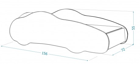 AJK Meble - Dječji krevet Cars - 70x140 cm