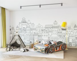 AJK Meble - Dječji krevet Cars 70x140 cm