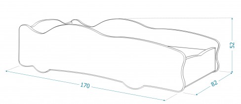AJK Meble - Dječji krevet Cars - 80x160 cm