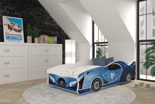 AJK Meble - Dječji krevet Cars 80x160 cm