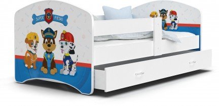 AJK Meble - Dječji krevet Lucky 90x180 cm - bijela