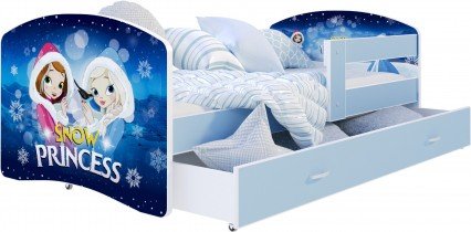 AJK Meble - Dječji krevet Lucky 80x160 cm - svijetloplava