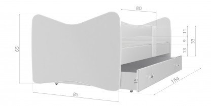 AJK Meble - Dječji krevet Tomi 80x160 cm