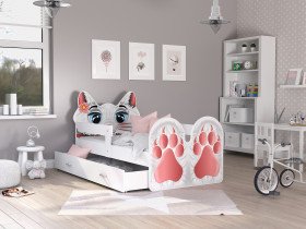 AJK Meble - Dječji krevet Životinje 80x180 cm - Mačka