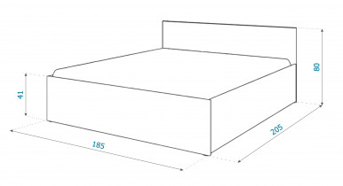 AJK Meble - Krevet Alaska 180200 - 180x200 cm