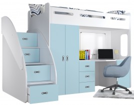 Bijela-svijetlo plava