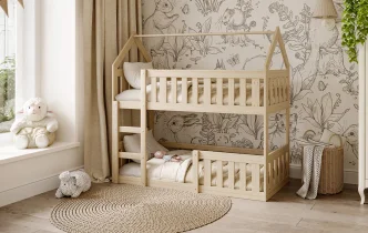 AJK Meble - Krevet na kat Domek mini - 80x190 cm
