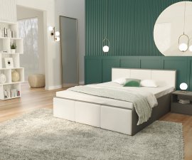 Krevet Panama tapecirani - 120x200 cm - siva