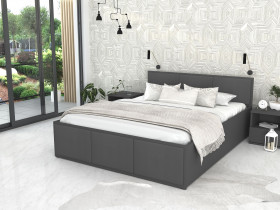 AJK Meble - Krevet Panama tapecirani - 140x200 cm - siva