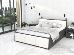 AJK Meble - Krevet Panama tapecirani - 140x200 cm - siva
