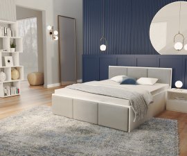 Krevet Panama tapecirani - 160x200 cm - bijela