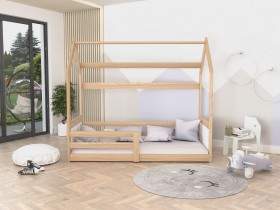 AJK Meble - Dječji krevet Domek Miki 80x190 cm - bor-bijela