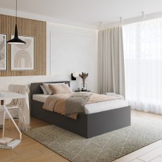 Krevet sa spremnikom Panama plus - 90x200 cm - siva
