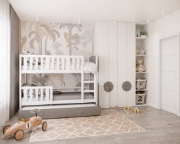 AJK Meble - Krevet Tami 3 MDF s dodatnim ležajem - 80x160 cm