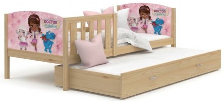 AJK Meble - Krevet s dodatnim ležajem Tami P2 - 90x200 cm