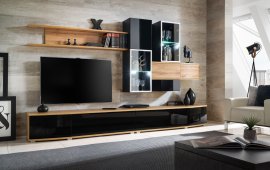 ASM Meble - Multimedija TV regal Manhattan 300 cm - LED