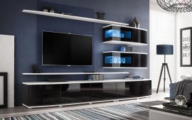 ASM Meble - Multimedija TV regal Sonic 280 cm - LED