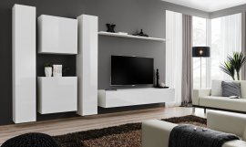 Multimedija TV regal Switch VI 330 cm - bijeli 