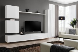 Multimedija TV regal Switch VIII 280 cm - bijeli 