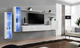 Multimedija TV regal Switch XI 330 cm LED - bijeli 