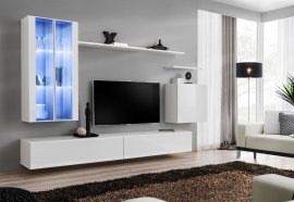 Multimedija TV regal Switch XII 270 cm LED - bijeli