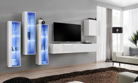 Multimedija TV regal Switch XIII 330 cm LED - bijeli 