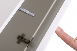 ASM Meble - Regal za dnevni boravak Switch XIII 330 cm LED - bijela/wotan