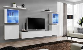 Multimedija TV regal Switch XIV 320 cm LED - bijeli 