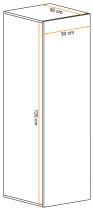 ASM Meble - Viseći element Switch SW 2 - bijeli