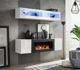 Multimedija TV regal FLY N 160 cm LED - bijeli 