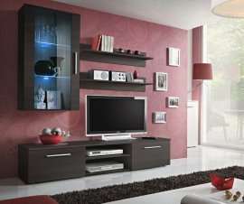 ASM Meble - Multimedija TV regal Galino E 180 cm - LED - mat