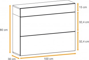 ASM Meble - Zidna komoda Easy tip 09