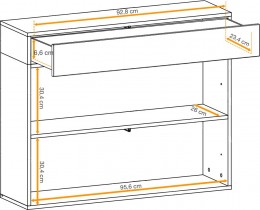 ASM Meble - Zidna komoda Easy tip 09