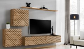 Regal za dnevni boravak Switch V - hrast wotan